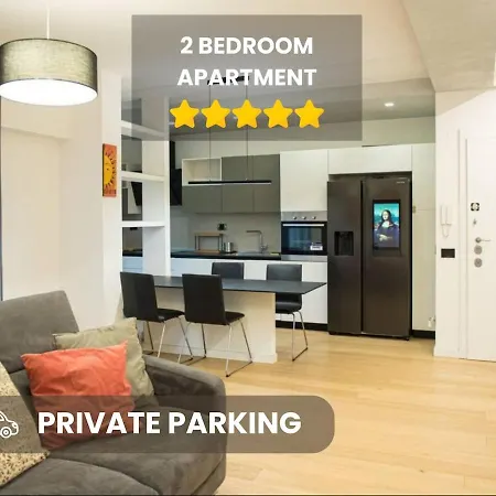 2 Double Private Parking Fast Wifi Apartment *